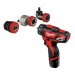 Дрель-шуруповерт аккумуляторный MILWAUKEE, M12 BDDXKIT-202C (+ заряд.устройство, 2 акум.Х 2Ач, 3 насадки, HD кейс)