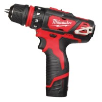 Дрель-шуруповерт аккумуляторный MILWAUKEE, M12 BDDXKIT-202C (+ заряд.устройство, 2 акум.Х 2Ач, 3 насадки, HD кейс)