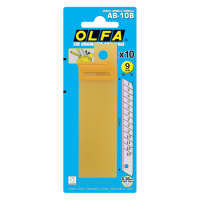 Лезвие OLFA AB; 13 сегментов; блистер 10 шт; для 180Black, SVR-1, SVR-2, 300, A-2, A-3, S, SPC-1, ES-1/green, NA-1, A-5, PA-2, XA-1, DA -1, A-1 (100551) Лезвие OLFA AB; 13 сегментов; блистер 10 шт; для 180Black, SVR-1, SVR-2, 300, A-2, A-3, S, SPC-1, ES-1/green, NA-1, A-5, PA-2, XA-1, DA -1, A-1 (100551)
