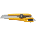 Нож OLFA L-3; с установленными с двух сторон лезвиями; пластиковая ручка; для резки бумаги, обоев, картона, для изготовления аппликаций, в художественных промыслах (156510)