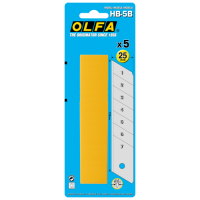 Лезвие OLFA HB-5B для тяжелых работ HEAVY DUTY; блистер 5 шт (402511)