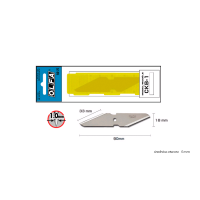 Лезвие OLFA CKB-1; двустороннее; резьба по дереву и хобби; блистер 2 шт.; для ножа CK-1 (601510)