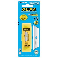 Лезвие OLFA SKB-2/5B; трапециевидное; блистер 5 шт; для SK-4, SK-4/green, SK-5, SK-9, SK-3, UTC-1 (621511)