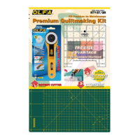 Набор для пэчворка метрический универсальный RTY-ST/QR/METRIC-RC; состоит из коврика RM-IC-C-RC (45х30 см), ножа дискового RTY-2/G, линейки-шаблона MQR-15x16 (730960)
