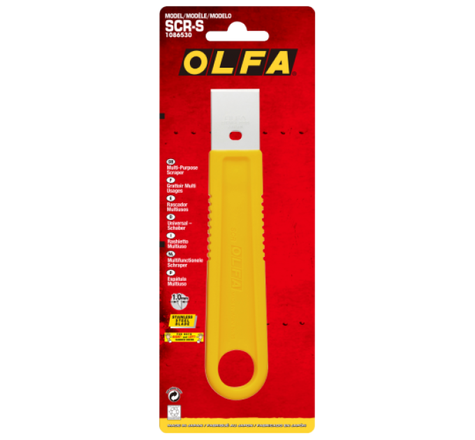 Нож OLFA SCR-S; скребок-шпатель одноразовый, фиксированное лезвие 25мм (873552)