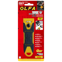 Шкребач OLFA GSR-2; быстросменное лезвие из нержавеющей стали L=120 мм; 6 лезвий в комплекте + чехол для лезвия (894510)
