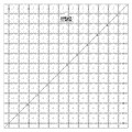 Линейка-шаблон OLFA QR-12S акриловая прозрачная; 12,5"x12,5" (318х318х3мм); нескользящая матовая поверхность; для резки тканей круговыми ножами (950554)