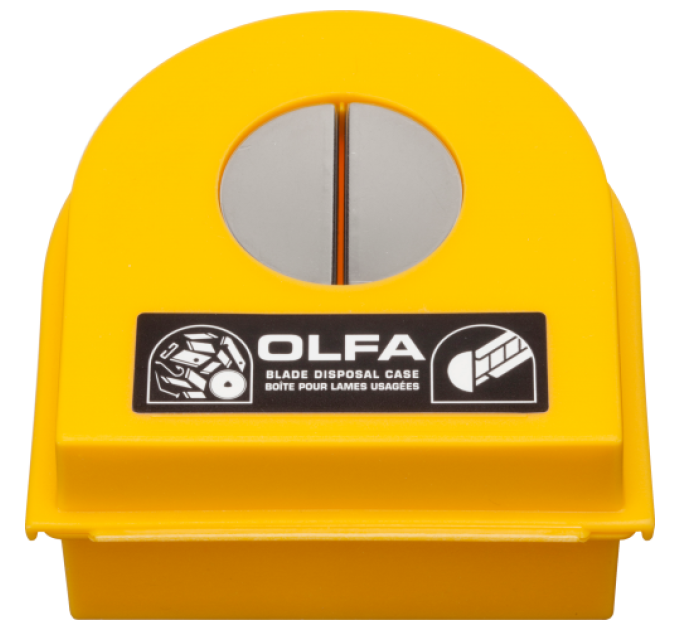 Футляр OLFA DC-2 для использованных лезвий и сломанных сегментов; подходит даже для дисковых лезвий 60 мм (981510)