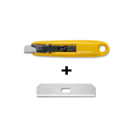 Нож OLFA SK-7+SKB-7; безопасный на пружине; лезвие с двойным углом заточки 12,5х50х0,4мм SKB-7; 10шт (C330601-1)